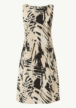 Gemustertes Baumwollkleid im Relaxed Fit-Comma Online