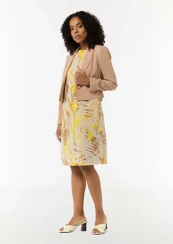 Gemustertes Baumwollkleid im Relaxed Fit-Comma Sale