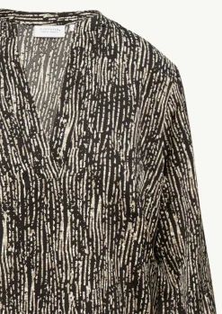 Gemustertes Kleid mit Tunika-Ausschnitt-Comma Online