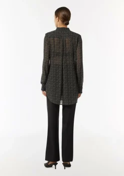 Gemustertes Longbluse aus Chiffon-Comma New