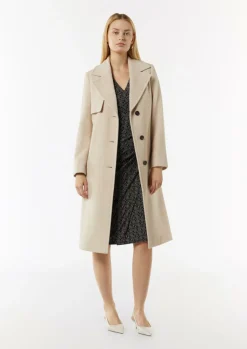 Gemustertes Midi-Kleid in Wickeloptik-Comma Online