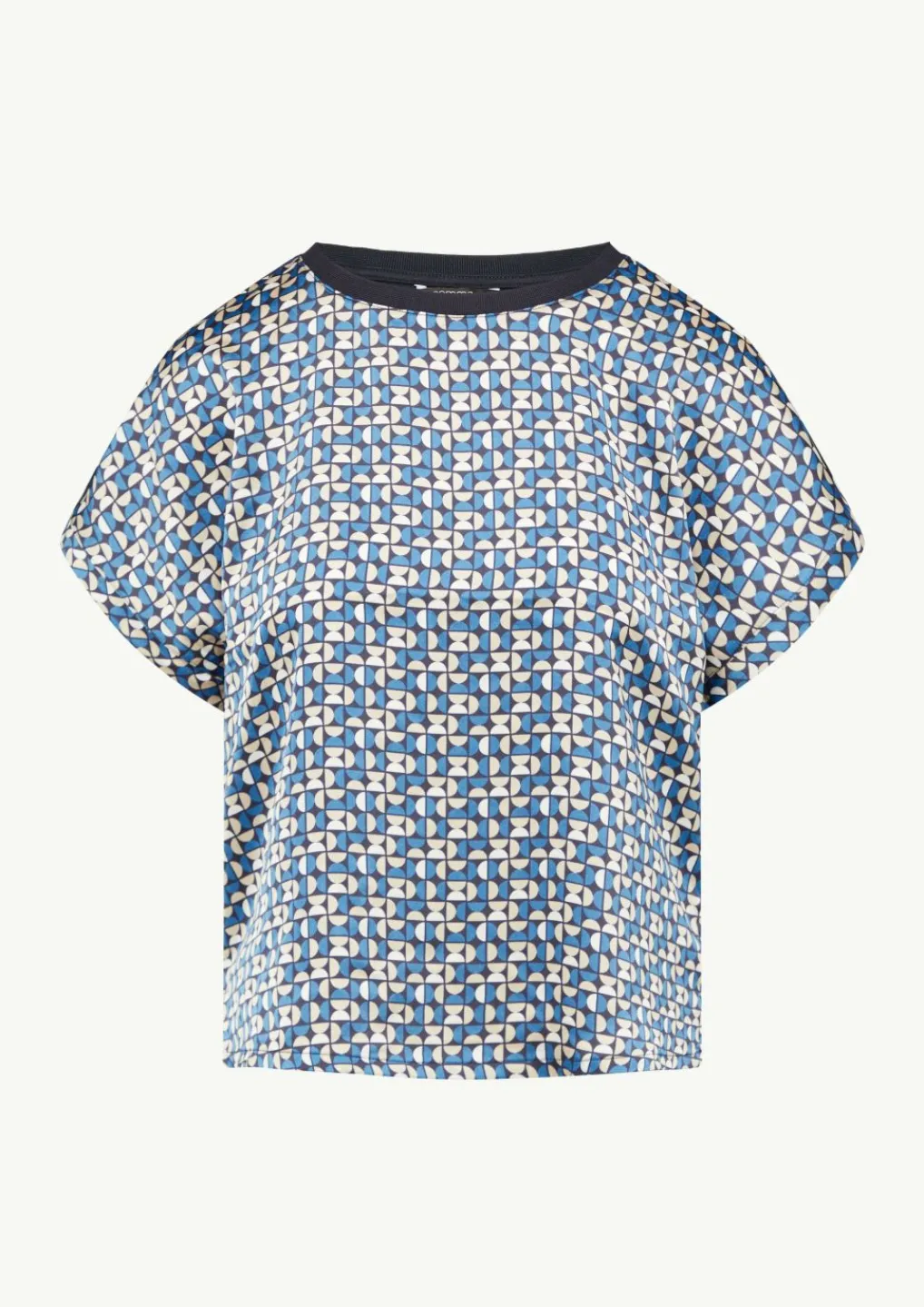 Gemustertes T-Shirt im Fabricmix-Comma Clearance