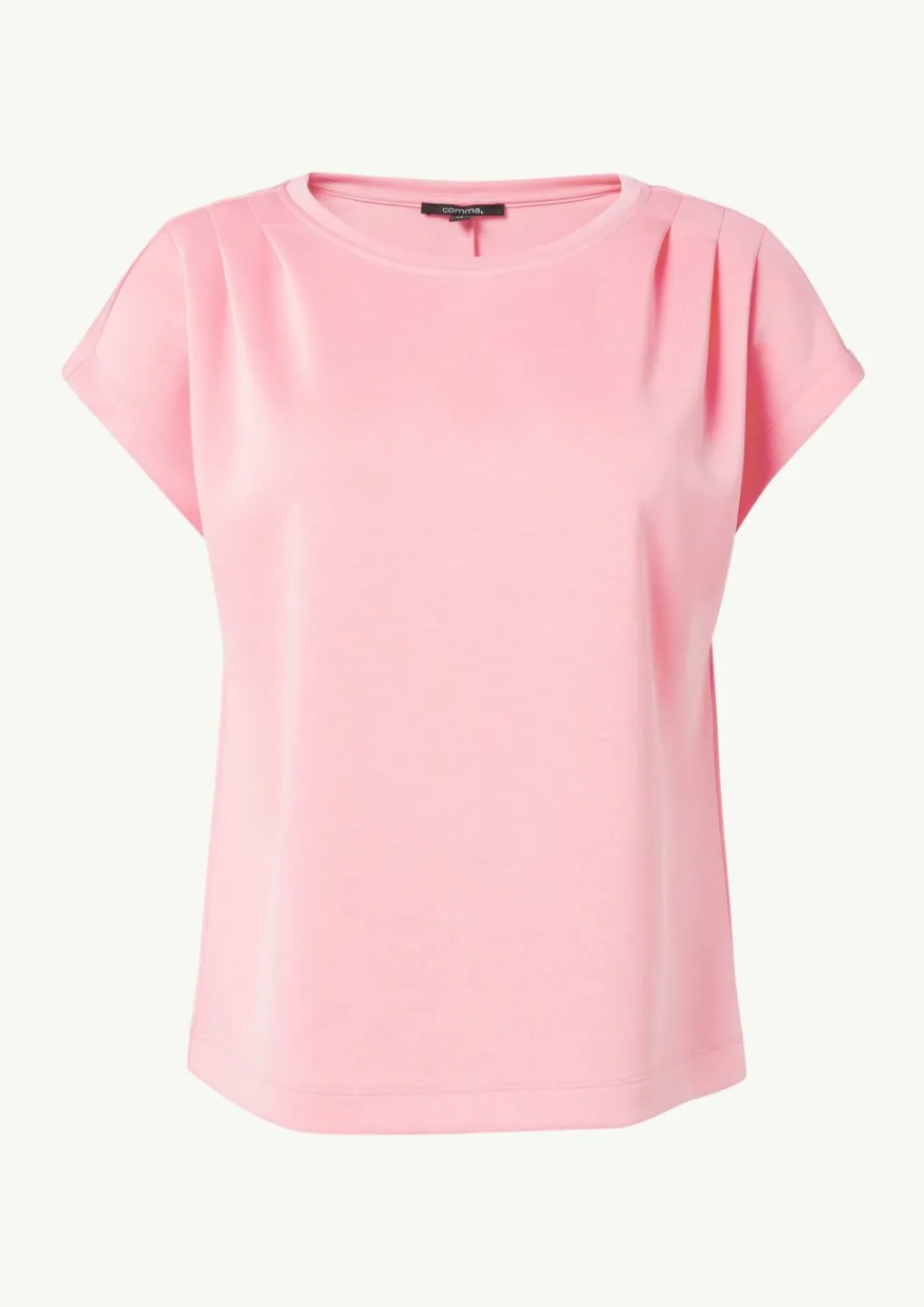 Gerafftes T-Shirt aus Scuba-Comma Sale