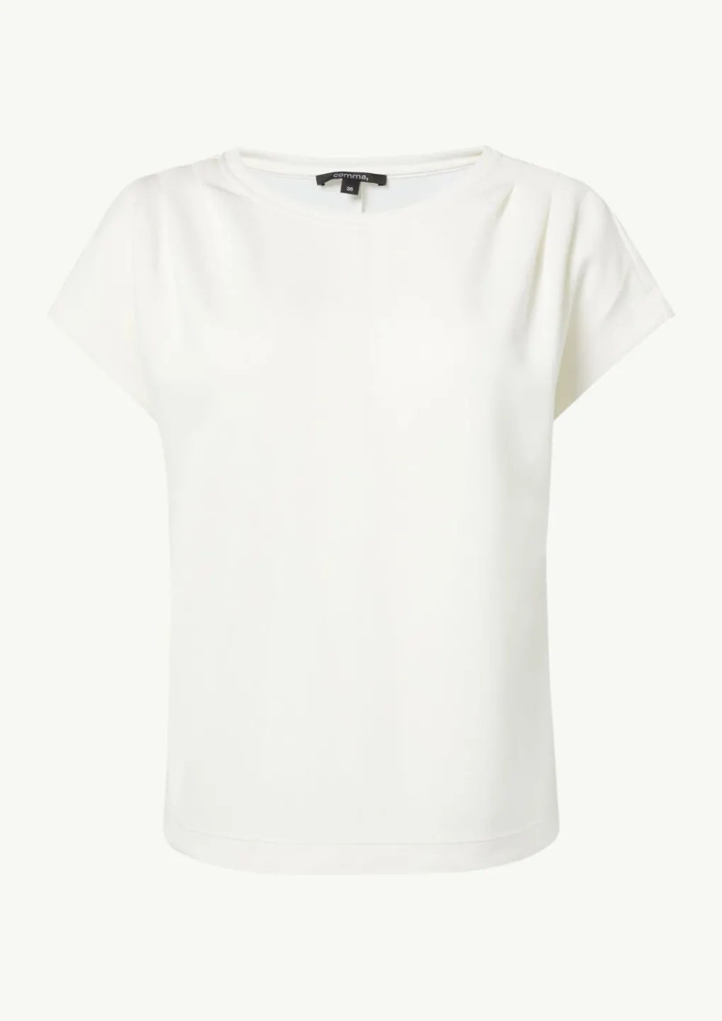 Gerafftes T-Shirt aus Scuba-Comma Outlet