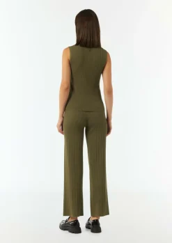Geripptes Stricktop aus Viskosemix-Comma Fashion