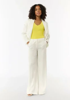 Geripptes Stricktop im Skinny Fit-Comma Hot