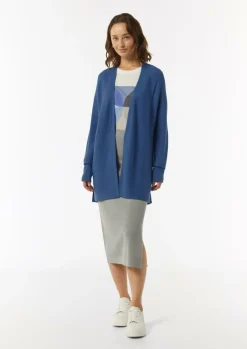 Gerippte Strickjacke im Relaxed Fit-Comma Sale