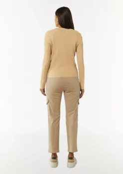 Gerippte Strickjacke im Slim Fit-Comma Best