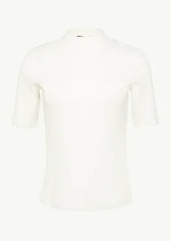 Geripptes T-Shirt im Slim Fit-Comma Sale