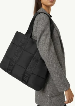Gesteppter Shopper mit Logo-Details-Comma Sale