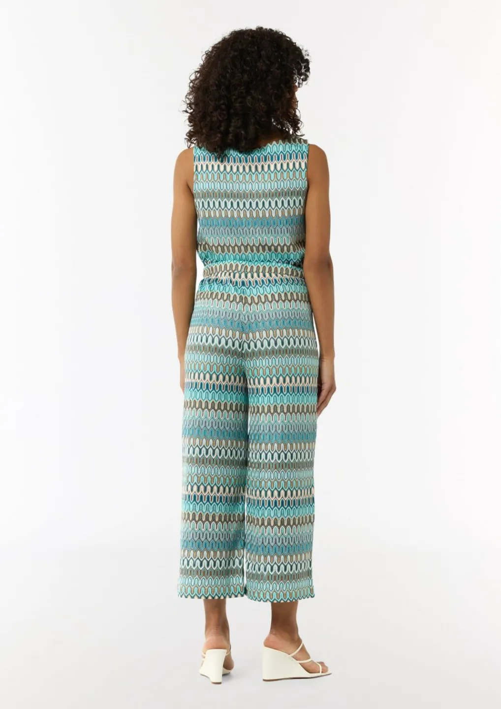 Gestrickte Culotte mit Wide Leg und Elastikbund-Comma Sale
