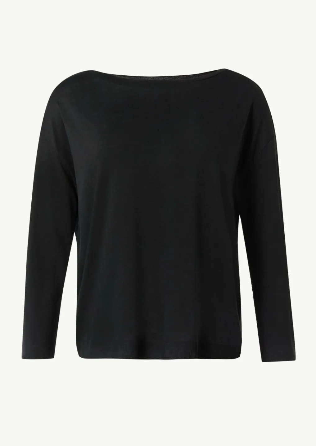 Gestrickter Longsleeve aus Lyocellmix mit U-Boot-Ausschnitt-Comma Clearance