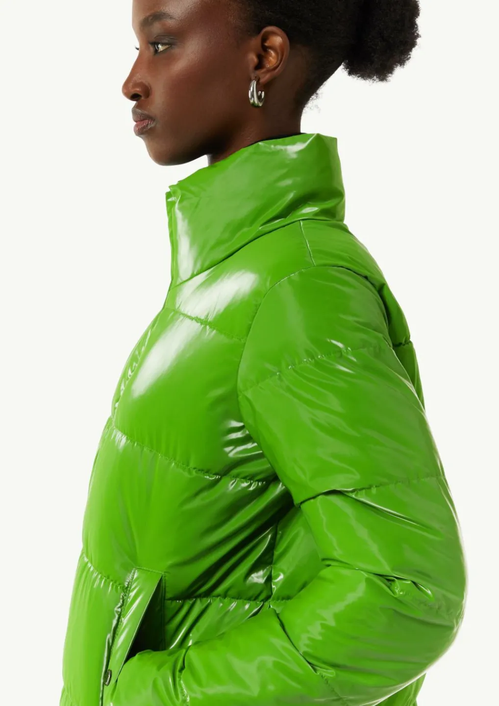 Glänzende Jacke mit Steppung-Comma Best