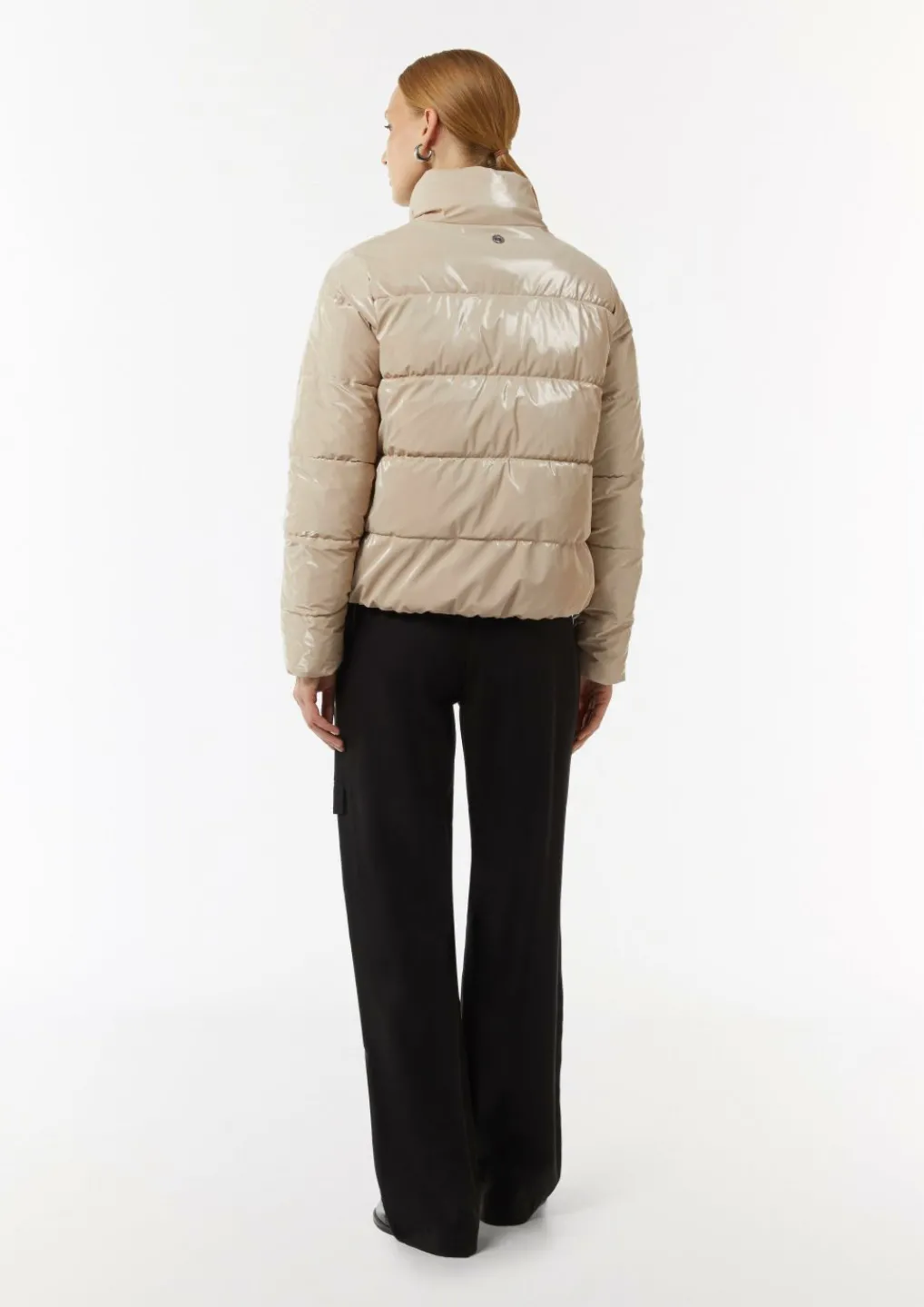 Glänzende Jacke mit Steppung-Comma Hot