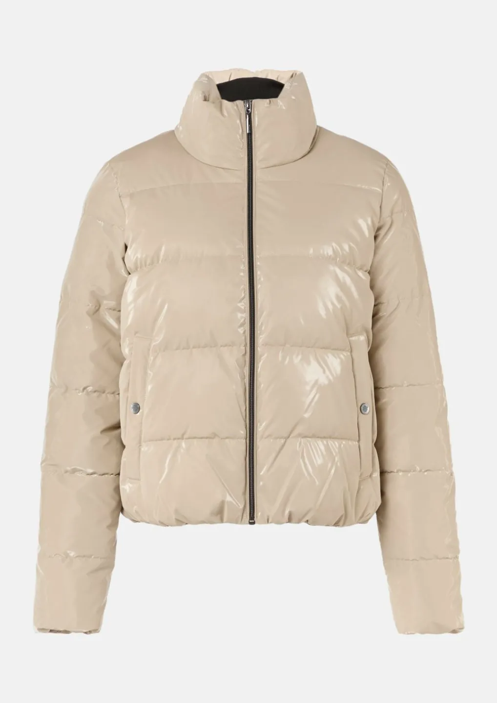 Glänzende Jacke mit Steppung-Comma Hot