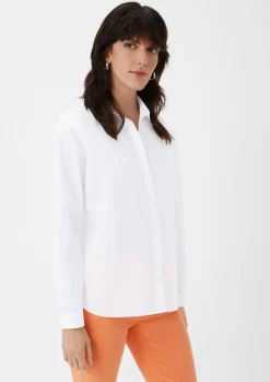 Hemdbluse aus Baumwolle-Comma Online