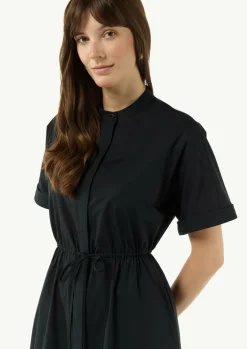 Hemdblusenkleid aus Baumwolle mit Strickerei-Comma Sale