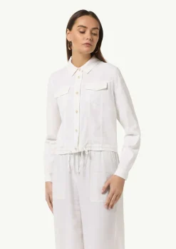 Hemdjacke aus Leinenmix-Comma Discount