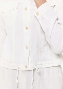 Hemdjacke aus Leinenmix-Comma Discount