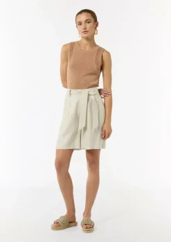 High Waist-Shorts mit Cargotasche-Comma Fashion