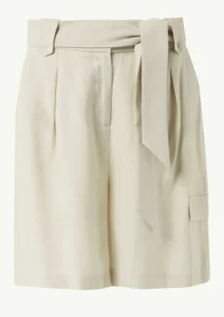 High Waist-Shorts mit Cargotasche-Comma Fashion