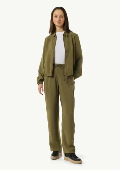 Hose mit weitem Bein und Paspeldetail-Comma Best