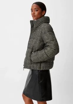 Jacke aus Bouclé mit Glitzergarn-Comma Online