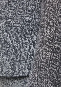 Jacquard-Blazer mit Reverskragen-Comma Fashion