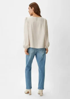 Jacquard-Bluse aus Viskose-Comma Online