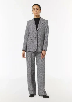 Jacquard-Hose mit Wide Leg-Comma New