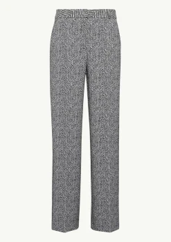 Jacquard-Hose mit Wide Leg-Comma New