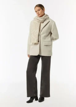 Jacquard-Schal mit Fransen-Comma Sale