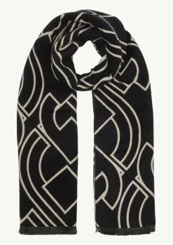 Jacquard-Schal mit Fransen-Comma Outlet