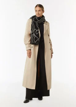 Jacquard-Schal mit Fransen-Comma Outlet