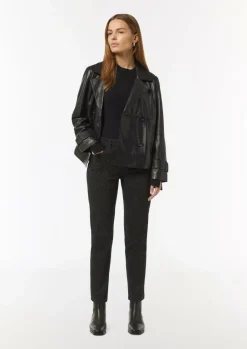 Jeans-Hose mit All-over-Print-Comma Online