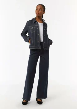 Jeansjacke mit abnehmbarer Kapuze-Comma Clearance