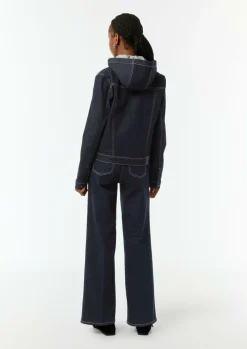 Jeansjacke mit abnehmbarer Kapuze-Comma Clearance