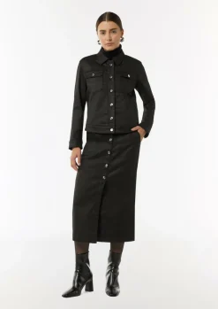 Jeansjacke mit Coating-Comma Best