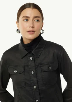 Jeansjacke mit Coating-Comma Best