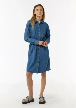 Jeanskleid mit Hemdkragen-Comma Online