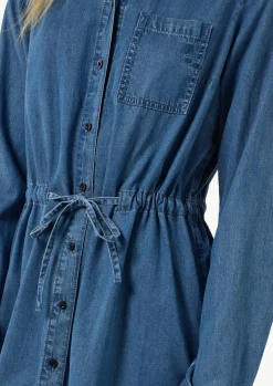 Jeanskleid mit Hemdkragen-Comma Online