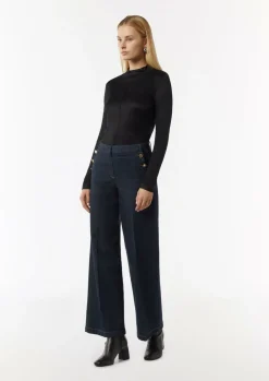Jeans mit dunkler Waschung-Comma Hot