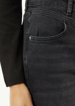 Jeans mit Flared Leg und Schmuck-Detail-Comma New