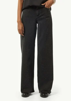 Jeans mit Schmuckstein-Besatz auf der Front-Comma Online