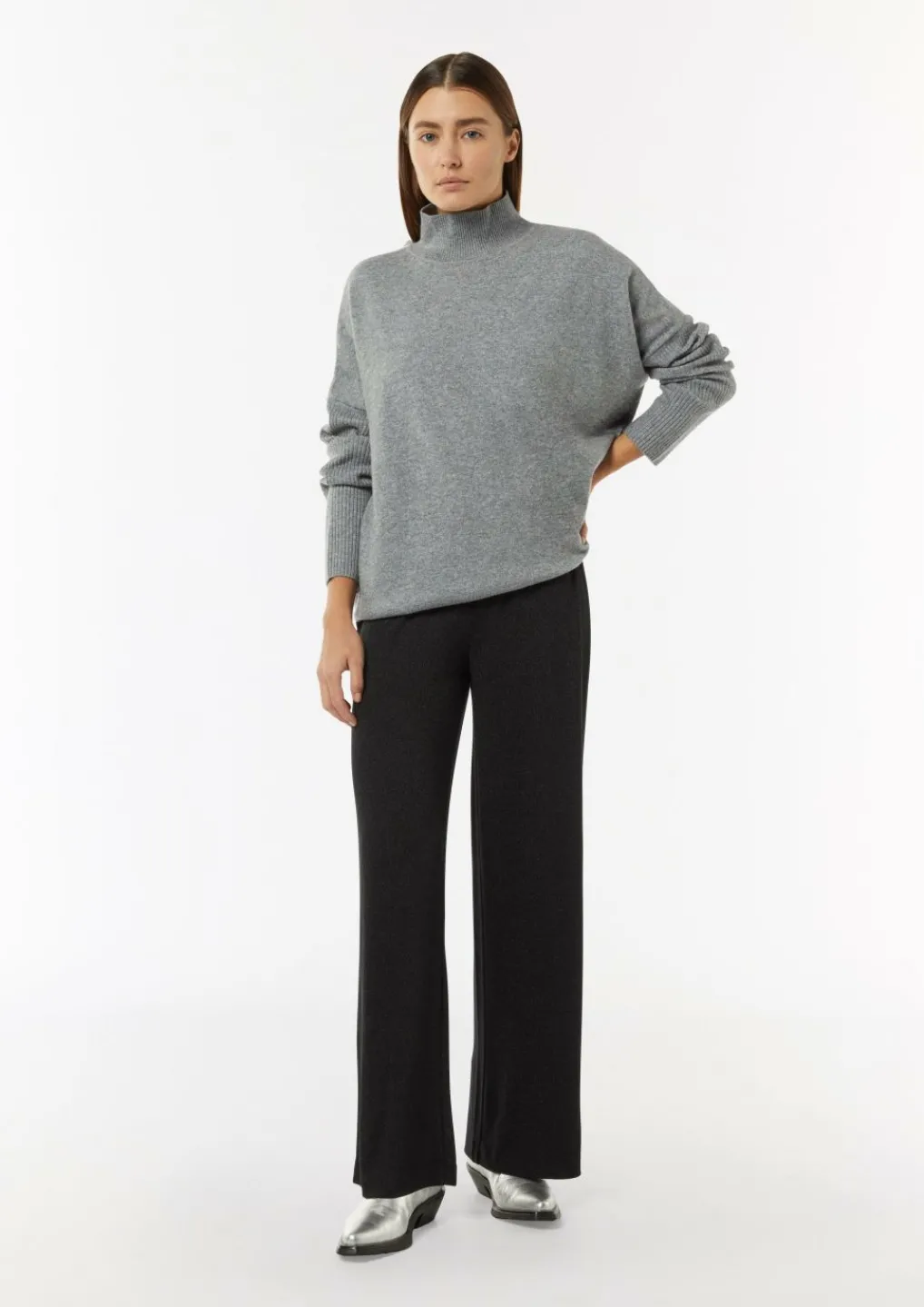 Jersey-Hose aus Viskosemix mit Glitzer-Effekt-Comma Clearance