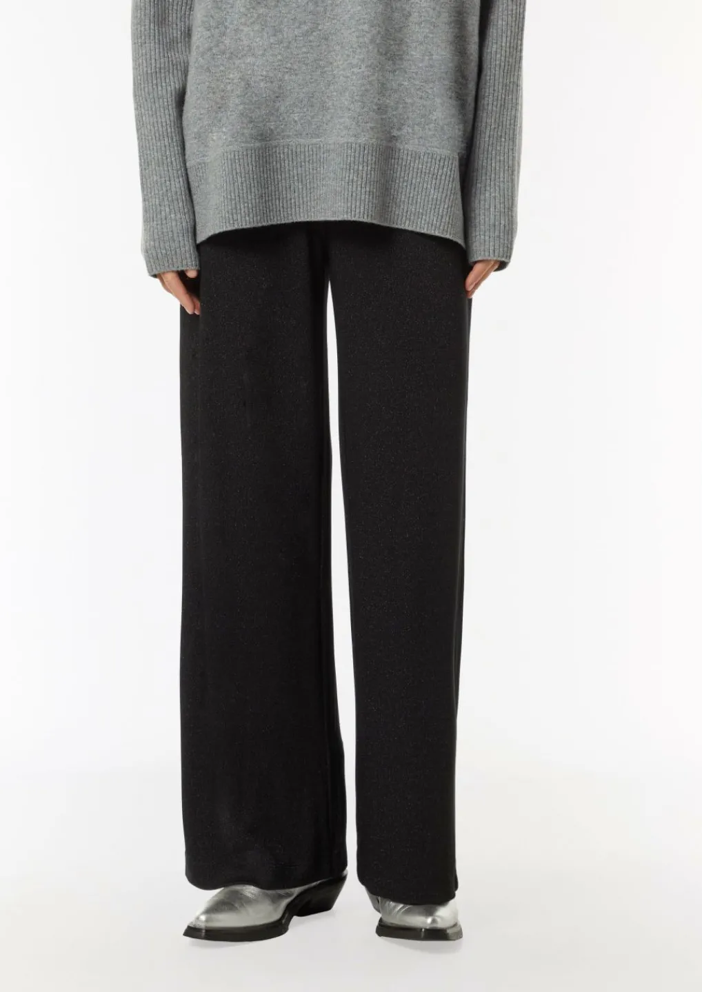 Jersey-Hose aus Viskosemix mit Glitzer-Effekt-Comma Clearance