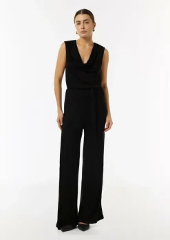 Jersey-Jumpsuit mit Wasserfall-Ausschnitt-Comma Best