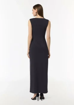 Jersey-Kleid in Wickel-Optik-Comma Clearance