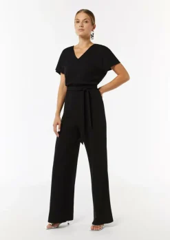 Jersey-Overall mit Taillengürtel im Loose Fit-Comma Best