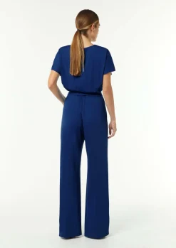 Jersey-Overall mit Taillengürtel im Loose Fit-Comma Online